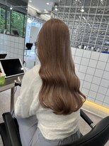 サンクマーケット 渋谷(cinq MARKET)&nbsp;渋谷ブリーチカラーハイトーンカラーヘーゼルベージュ韓国カラー