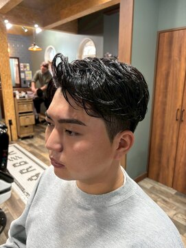 MEN’S HAIR/波巻ツイストスパイラル/フェザーパーマ/柏