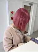 ショートボブ&ピンク【望月皐太】