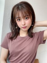 エイミーバイアフロートザガーデン 浦和店(amie by afloat the garden)&nbsp;顔周りカットでアレンジも可愛◎ミディアムレイヤー【浦和】