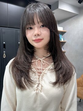 シャルムバイケンジ(Charm.by KENJE) 前髪イメチェンピンクベージュアンブレラカラークールショート