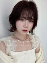 ブランコトレス 鏡島(BLANCO tres)&nbsp;レイヤーカット/ピンクラベンダー/顔周りカット