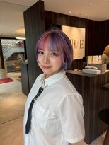 アース エレガンス 吉祥寺店(EARTH Elegance) チェリー×パープルアンブレラカラー