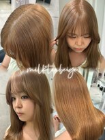 フォルテ ティアラ 横浜店(FORTE TIARA) 髪質改善/ブリーチカラ横浜駅/顔周り/学割U24/韓国/ミルクティー