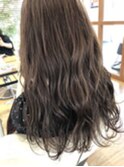 透明感グレージュ&ルーズ巻き