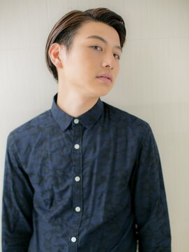メンズヘア ビーセカンド 草加店(MENS HAIR B-2) ちょっぴりモードに…オールバックスタイルA(草加)(メンズ)