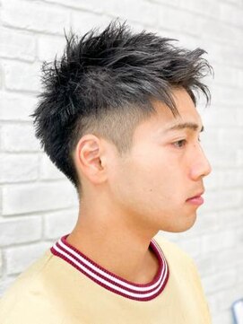 グランシュ 青葉台店(GranCieux) 黒髪 ジェットモヒカン ツーブロック