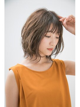 ロット 横浜(lot) マロンベージュ×くびれボブ[横浜駅]