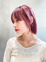 LIBERTE銀座　ショートボブ×カシスピンク