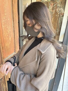コキャン(COQUIN) 韓国ヘア　韓国スタイル　シースルーバング　ベージュ