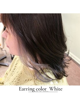 アパルトメント ジェシカ(l'appartement de Jessica) イヤリングカラー ホワイト