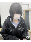 【Anli】ウルフカット×ダークグレー
