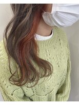ヘアーデザインフアリ(Hair design fuari) オレンジカラー×ベージュ