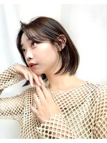 アフロートリノ(AFLOAT Leino)&nbsp;【修】20代30代40代◎透明感カラー×韓国切りぱなしボブ