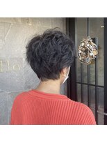 メゾン アヴァロ(Maison Avallo)&nbsp;お客様スナップ　黒髪くせ毛ショート/マッシュレイヤーカット