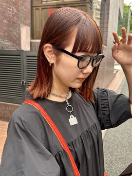 ノラ ヘアーサロン(NORA HAIR SALON) ブリーチなしオレンジカラー