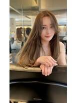 ノク 渋谷(nok)&nbsp;品のあるベージュ_前髪マチルダボブピンクベージュ