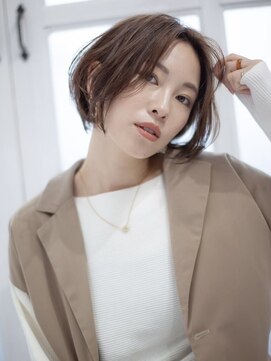 アッシュ 大泉学園店(Ash) 20代30代40代『大人可愛いセンターパートボブ』Ash大泉学園店
