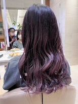 ピークアブー アヴェダ ギンザシックス(PEEK-A-BOO AVEDA GINZASIX)&nbsp;バレイヤージュカラー　パープルカラー　ブリーチカラー