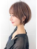 大人可愛い30代40代50代小顔◎マッシュショートボブウルフカット