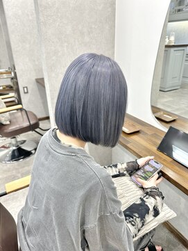 ヴェルム ヘア デザイン(Velum.HAIR DESIGN) ブルーグレーボブ