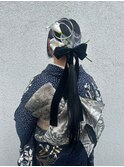 〈guri〉成人式☆暗髪タイトポニー