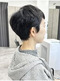 前下がりショート・ボブ/絶壁解消/前髪あり/30代/40代/50