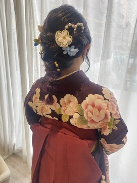 アイビー(Ivy) 袴着付け　卒業式　編み下ろし