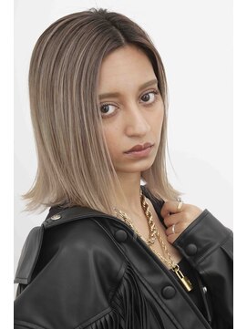 サニー 渋谷(SUNNY) ハイライト、バレイヤージュ、ボブ、ブリーチ、ダブルカラー