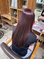 フーコー 下関店(fuhcoh) ワインレッド 艶感暖色カラー