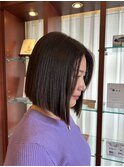 切りっぱなしボブ/ヘイリーボブ
