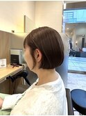 丸みのあるボブスタイル
