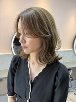 スリー 博多(THREE...)&nbsp;【ブリーチ無しイルミナダブルカラー】オリーブベージュ