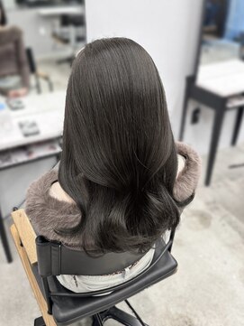 フォンズ(FONS) 上品韓国ヘアオリーブグレージュ