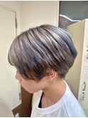 【グレージュ/エンドカラー/クールショート】池袋美容室