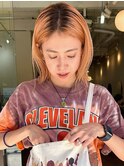ベビーオレンジダブルカラーインナーカラーケアブリーチ