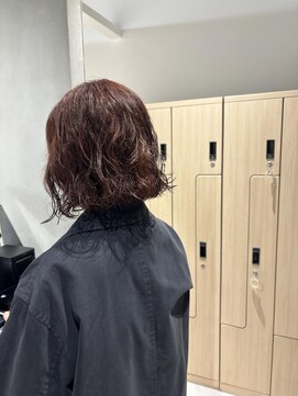 モリオフロムロンドン 大宮店(morio from London) 【大宮】オレンジ×ボブパーマ