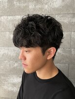 ニアウ 伊勢崎連取店(Niau)&nbsp;MEN’S HAIR/波巻きツイストスパイラル/リバースセンターパート