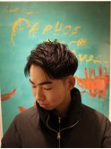 MEN’S/サーフカール/刈り上げセンターパート/表参道駅/青山 