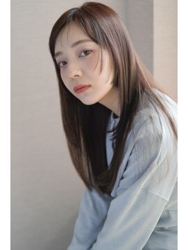 ゴッソ(gosso) 艶髪ストレート　パープルブラウン　フェイスレイヤー