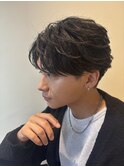 フェザーショート×センターパート