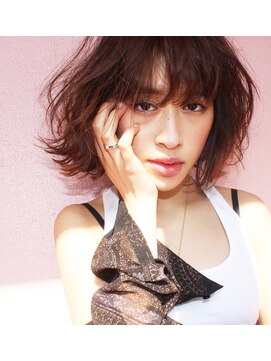 ソルトウォーター(SALT WATER) 須崎亮太【外国人風】束感たっぷりハイライト× Bob 4　susaki