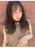 【山田】ショートバング　レイヤー無造作カールグラデーション