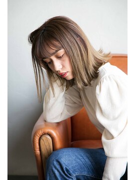 チュラック(Chulack) 【CHULUCK】ハイライトカラー/鎖骨ミディアム/ダブルカラー