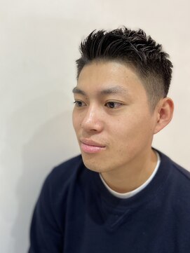 インデックスヘアソア(in'dex hair soar) フェードカット/七三オールバック