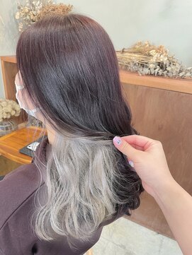 リル(re'll) 《花屋併設》インナーホワイト［酸性ストレート/ヘアセット］