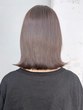 アルバム 新宿(ALBUM SHINJUKU) 切りっぱなしボブグレージュ_チェリーブラウン_ba406981