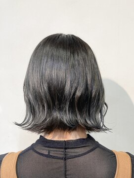 アロマ ヘアルーム 池袋店(AROMA hair room) ダークグレージュ外ハネボブミディアムボブ/池袋