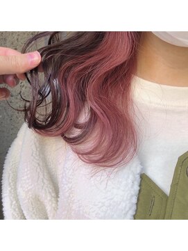オウンバイジゼル(own by GiseL) ピンクインナーカラー☆
