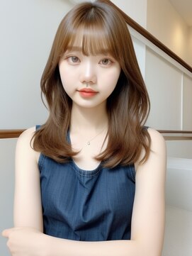 アフロートリノ(AFLOAT Leino) 2wayバング 韓国前髪 シースルー ミディアム くびれ#